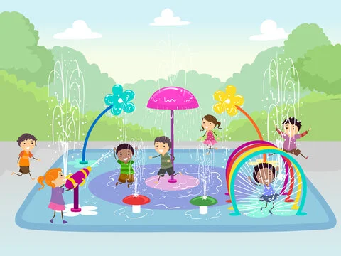 Safety Water Splash Time